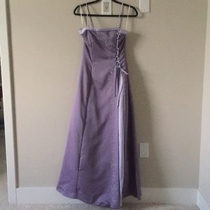 Two-toned Lavender Floral Detail Gown